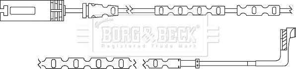 Borg & Beck BWL3060 - Предупредителен контактен сензор, износване на накладките vvparts.bg