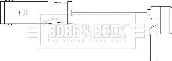 Borg & Beck BWL3001 - Предупредителен контактен сензор, износване на накладките vvparts.bg