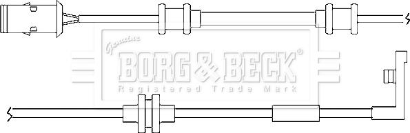 Borg & Beck BWL3014 - Предупредителен контактен сензор, износване на накладките vvparts.bg