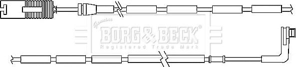 Borg & Beck BWL3037 - Предупредителен контактен сензор, износване на накладките vvparts.bg