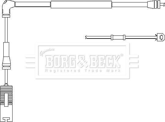 Borg & Beck BWL3026 - Предупредителен контактен сензор, износване на накладките vvparts.bg