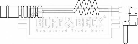 Borg & Beck BWL3195 - Предупредителен контактен сензор, износване на накладките vvparts.bg