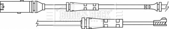 Borg & Beck BWL3193 - Предупредителен контактен сензор, износване на накладките vvparts.bg