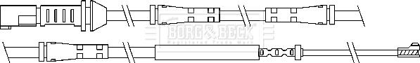 Borg & Beck BWL3101 - Предупредителен контактен сензор, износване на накладките vvparts.bg