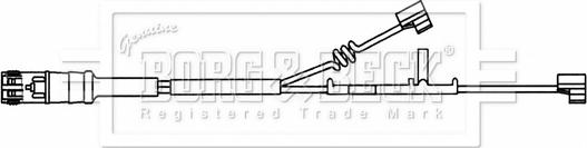 Borg & Beck BWL33099 - Предупредителен контактен сензор, износване на накладките vvparts.bg