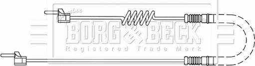Borg & Beck BWL33092 - Предупредителен контактен сензор, износване на накладките vvparts.bg