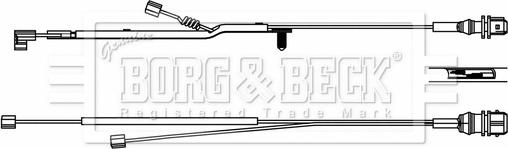 Borg & Beck BWL33085 - Предупредителен контактен сензор, износване на накладките vvparts.bg