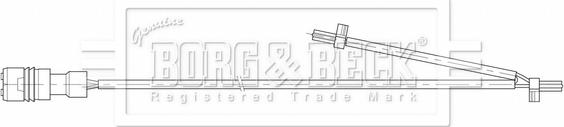 Borg & Beck BWL3204 - Предупредителен контактен сензор, износване на накладките vvparts.bg