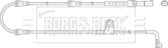 Borg & Beck BWL3206 - Предупредителен контактен сензор, износване на накладките vvparts.bg