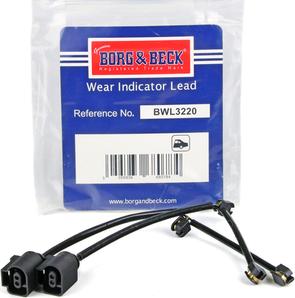 Borg & Beck BWL3220 - Предупредителен контактен сензор, износване на накладките vvparts.bg