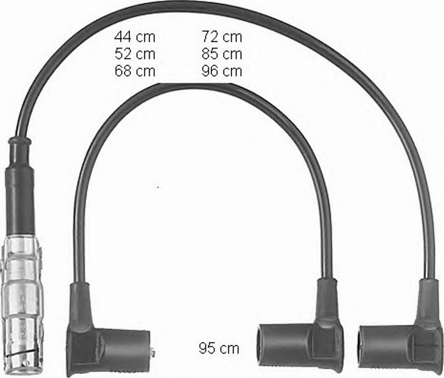 BorgWarner (BERU) 0300890558 - Комплект запалителеи кабели vvparts.bg
