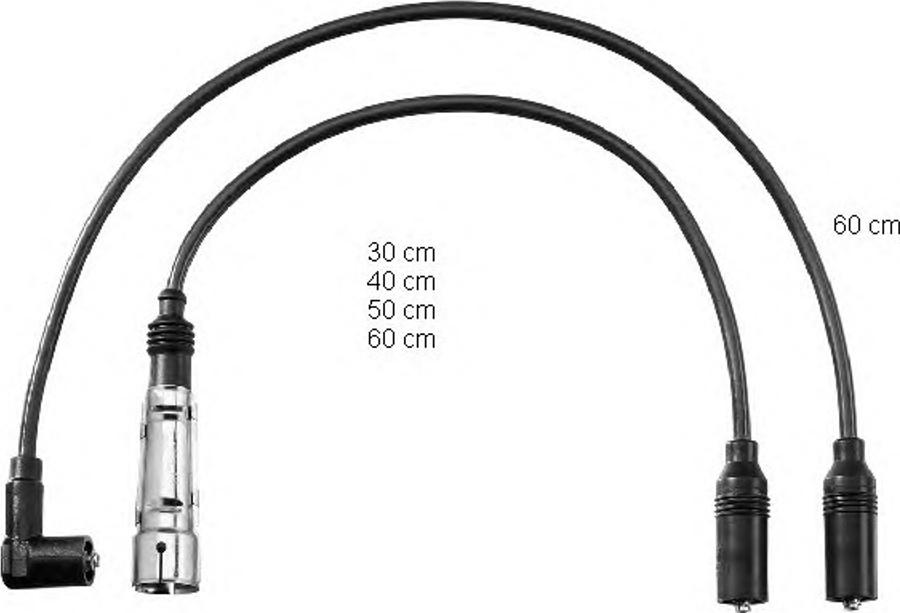 BorgWarner (BERU) 0300890717 - Комплект запалителеи кабели vvparts.bg