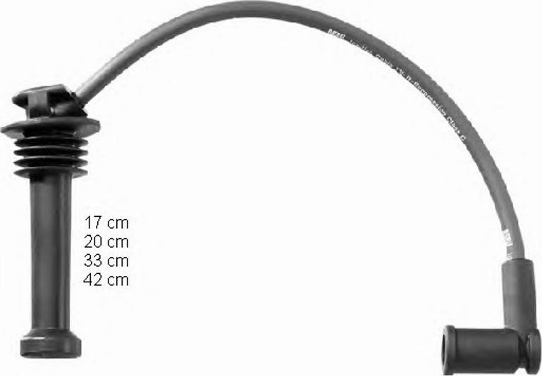 BorgWarner (BERU) 0300891549 - Комплект запалителеи кабели vvparts.bg