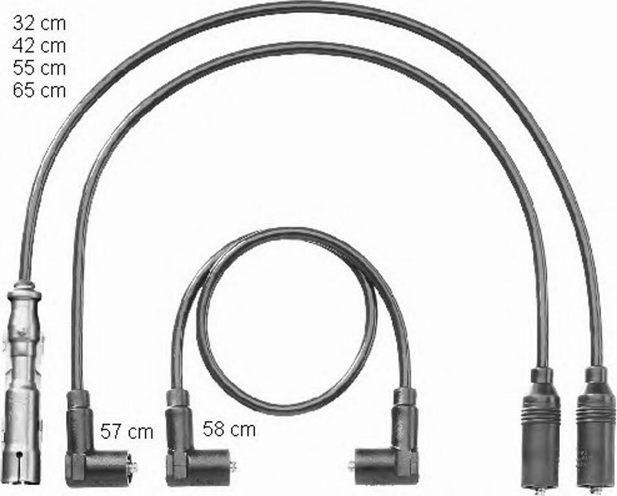 BorgWarner (BERU) 0300891180 - Комплект запалителеи кабели vvparts.bg