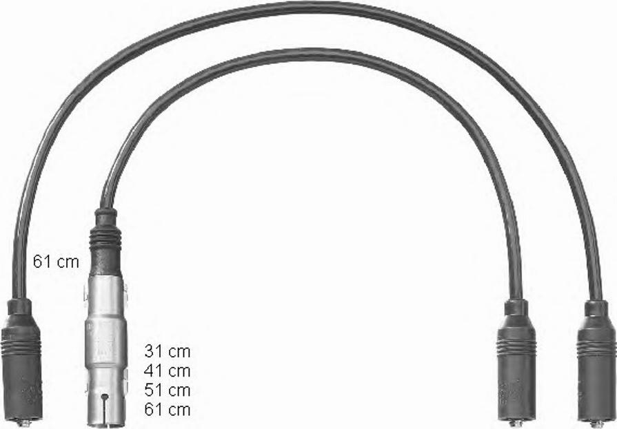BorgWarner (BERU) 0300891222 - Комплект запалителеи кабели vvparts.bg