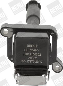 BorgWarner (BERU) ZS302 - Запалителна бобина vvparts.bg