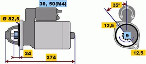 BOSCH 9 000 331 418 - Стартер vvparts.bg