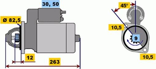 BOSCH 9 000 331 430 - Стартер vvparts.bg