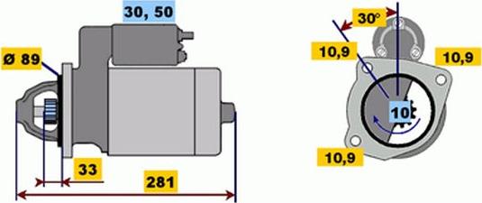 BOSCH 9 000 331 423 - Стартер vvparts.bg