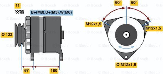 BOSCH 9 120 456 048 - Генератор vvparts.bg