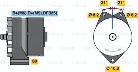 BOSCH 9 120 080 146 - Генератор vvparts.bg