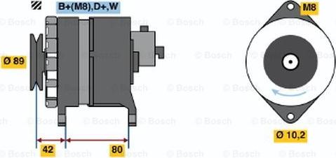 BOSCH 9 120 144 609 - Генератор vvparts.bg