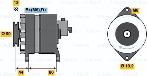 BOSCH 9 120 144 606 - Генератор vvparts.bg