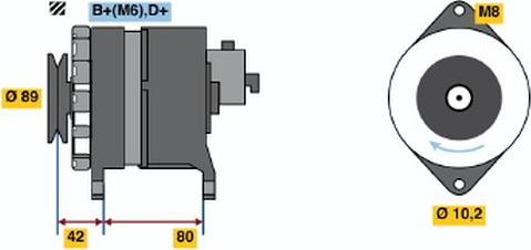 BOSCH 9120144601 - Генератор vvparts.bg