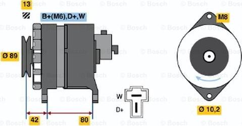 BOSCH 9 120 144 622 - Генератор vvparts.bg