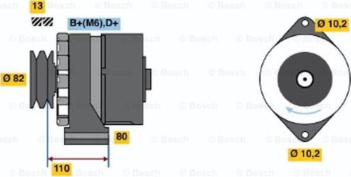 BOSCH 9 120 144 105 - Генератор vvparts.bg