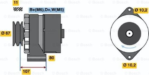 BOSCH 9 120 144 120 - Генератор vvparts.bg