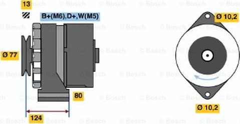 BOSCH 9 120 144 122 - Генератор vvparts.bg