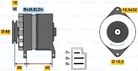 BOSCH 9 120 144 288 - Генератор vvparts.bg