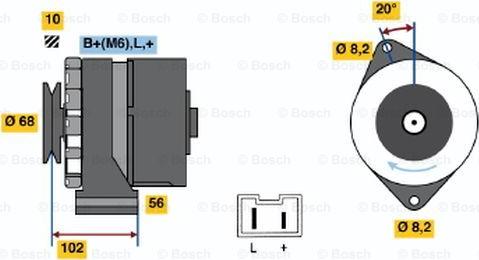 BOSCH 9 120 144 278 - Генератор vvparts.bg