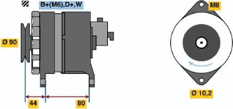 BOSCH 9 120 334 636 - Генератор vvparts.bg