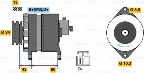 BOSCH 9 120 334 626 - Генератор vvparts.bg