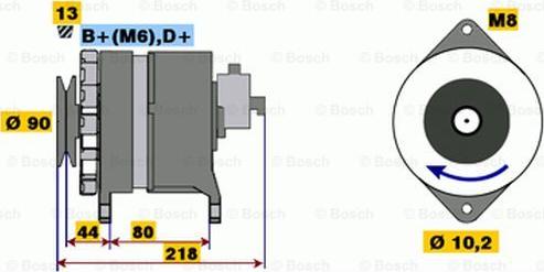 BOSCH 9 120 334 628 - Генератор vvparts.bg