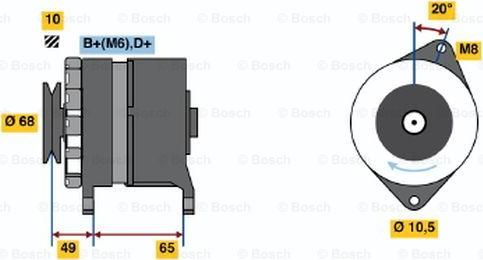 BOSCH 9 120 334 310 - Генератор vvparts.bg