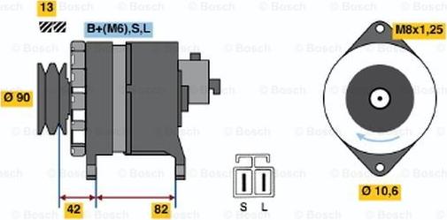 BOSCH 9 120 335 001 - Генератор vvparts.bg