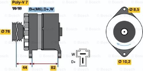 BOSCH 9 120 335 003 - Генератор vvparts.bg