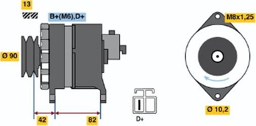 BOSCH 9 120 335 002 - Генератор vvparts.bg