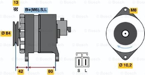 BOSCH 6 033 GB4 016 - Генератор vvparts.bg