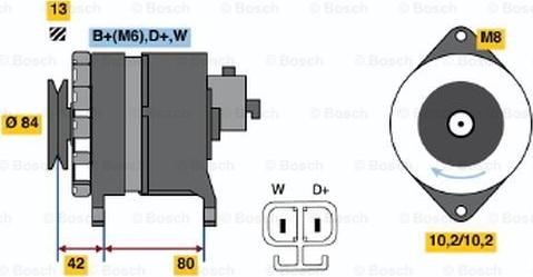 BOSCH 6 033 GB4 021 - Генератор vvparts.bg