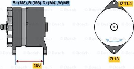 BOSCH 6 033 GB3 020 - Генератор vvparts.bg