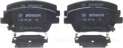 BOSCH 0 986 494 984 - Комплект спирачно феродо, дискови спирачки vvparts.bg