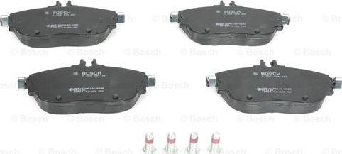 BOSCH 0 986 494 937 - Комплект спирачно феродо, дискови спирачки vvparts.bg