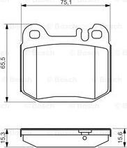 BOSCH 0 986 494 410 - Комплект спирачно феродо, дискови спирачки vvparts.bg