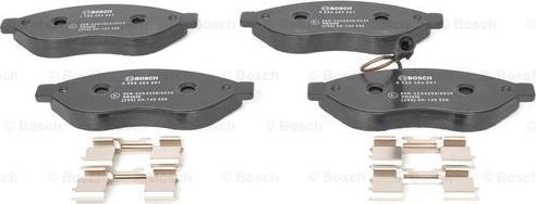 BOSCH 0 986 494 591 - Комплект спирачно феродо, дискови спирачки vvparts.bg