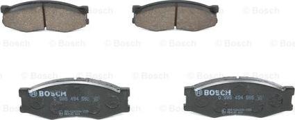 BOSCH 0 986 494 565 - Комплект спирачно феродо, дискови спирачки vvparts.bg