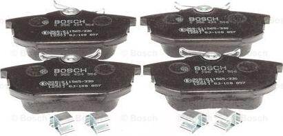 BOSCH 0 986 494 506 - Комплект спирачно феродо, дискови спирачки vvparts.bg